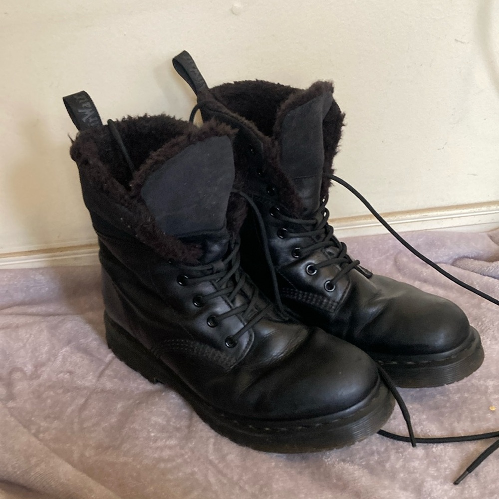 Dr. Martens 1460 Wintergrip Faux Fur Lined Boots